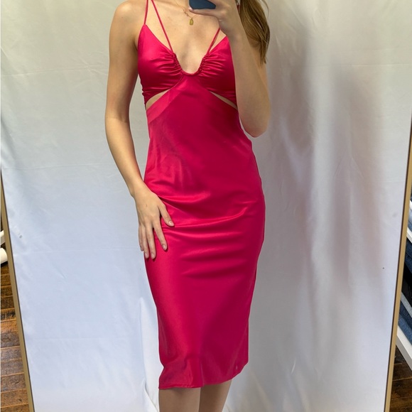 Dynamite satin midi dress - Picture 5 of 6